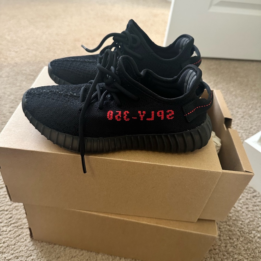 Black and Red Yeezys